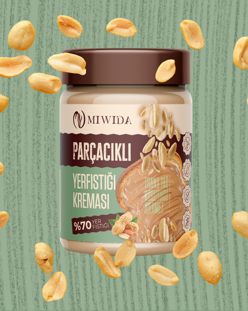 Lezzete Kıtır Bir Dokunuş: Miwida Parçacıklı Yer Fıstığı Kreması
